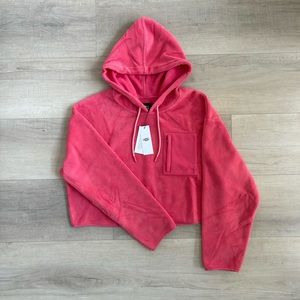 UGG MYLEY SHERPA PINK HOODIE XL NEW